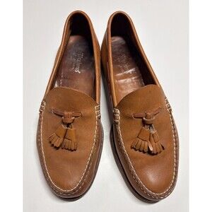 G.H. Bass Weejuns Tassel Loafers Men’s 9.5 Tan Leather Classic Preppy Neutral